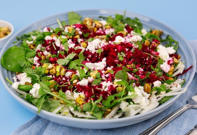 Rødbetsalat med fennikel og fetaost