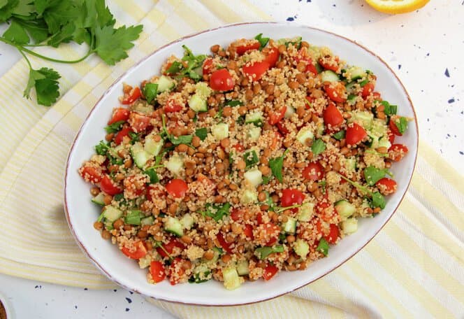 Couscous-salat med grønnsaker