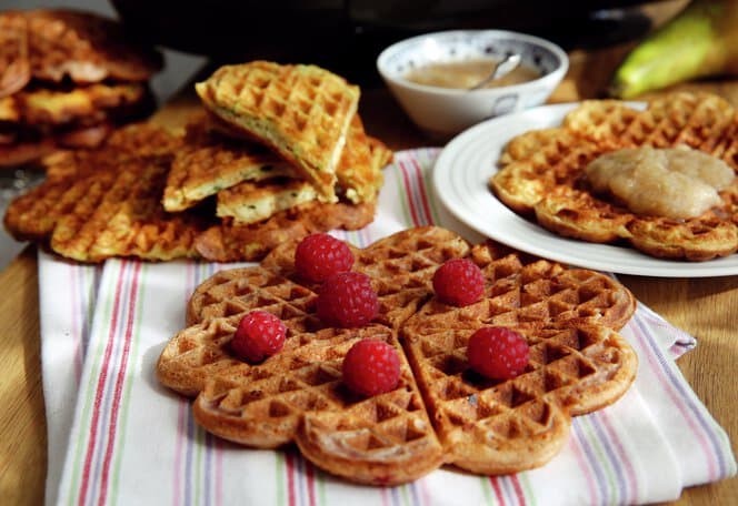 Bringebærvafler