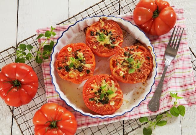 Bakte bifftomater