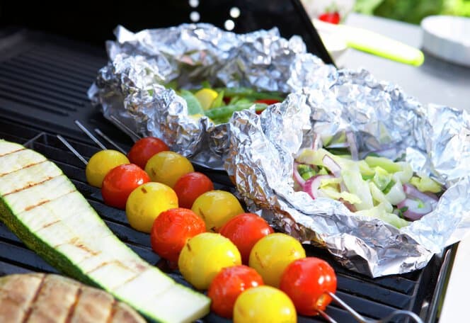 Grillspyd med cherrytomater