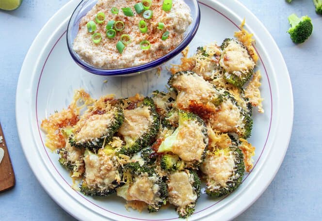 Crispy smashed brokkoli