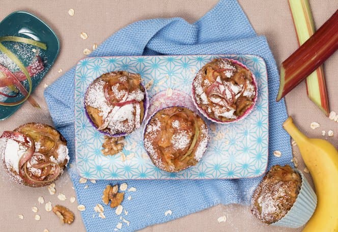 Rabarbramuffins