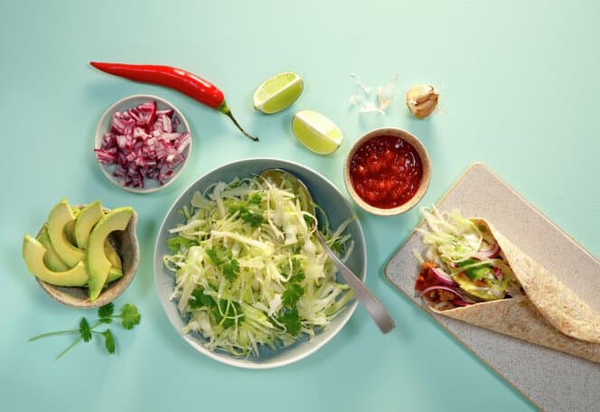 Enkel kålsalat til taco