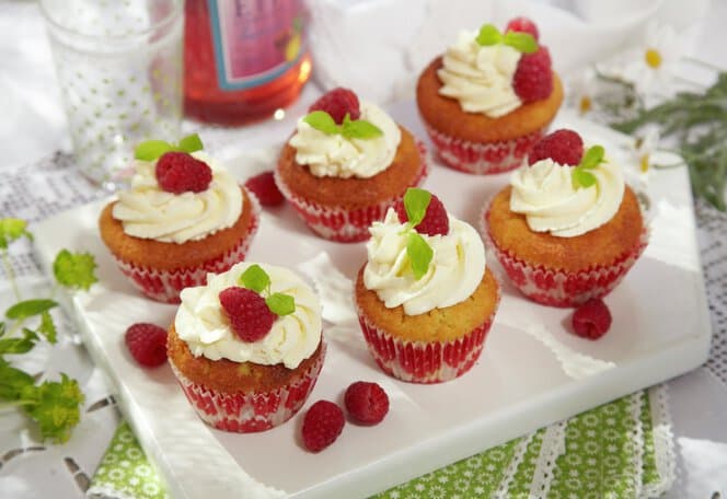 Bringebærmuffins