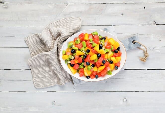 Fargerik fruktsalat
