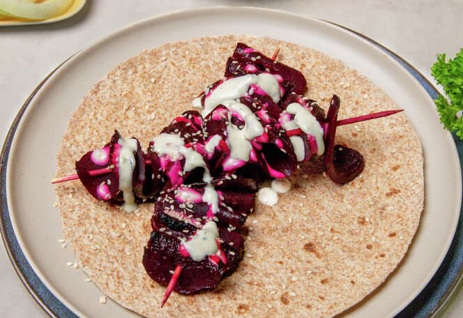 Wrap med rødbeter