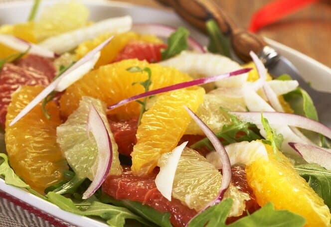 Appelsin- og grapefruktsalat