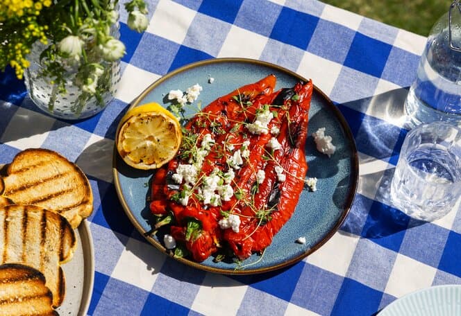Helgrillet paprika