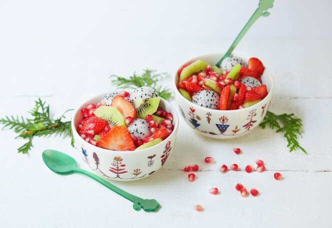 Fruktsalat med eksotisk frukt