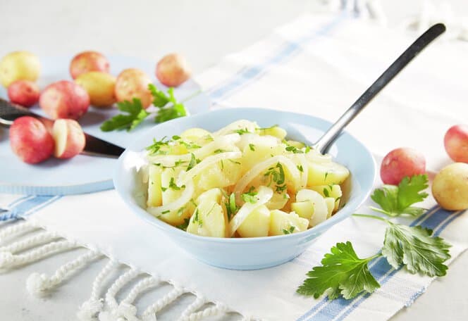 Varm potetsalat