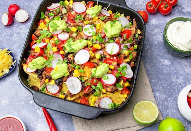 Nachos med kalkun