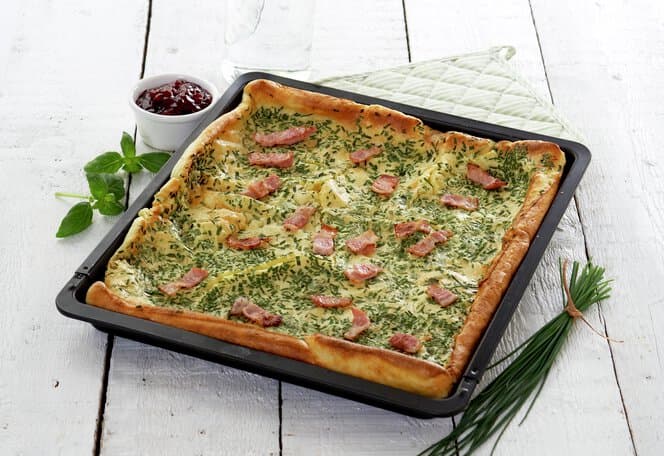 Urtepannekake i langpanne