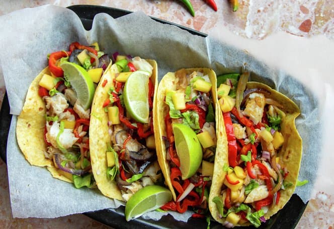 Tray bake fisketaco