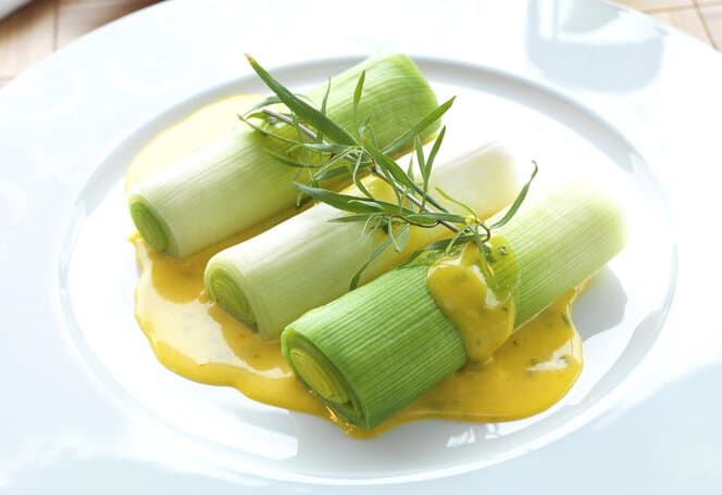 Purre med enkel hollandaise