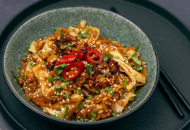 Dumpling pasta bowl