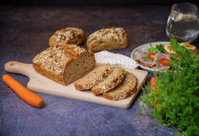 Eltefritt speltbrød med gulrot