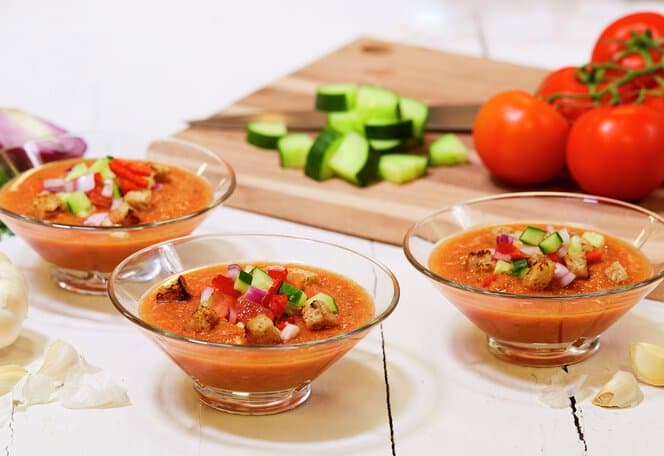 Gazpacho - kald grønnsaksuppe