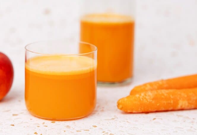 Juice med gulrot og ingefær