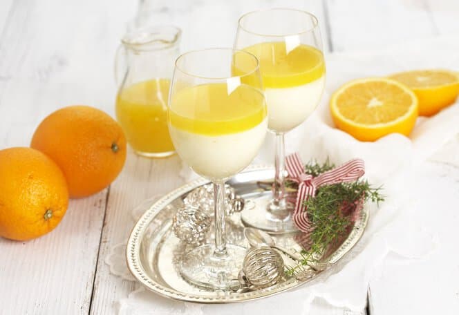 Panna cotta med appelsinsaus
