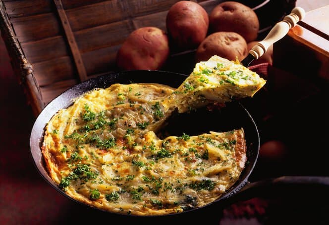 Tortilla espanòl - potetomelett