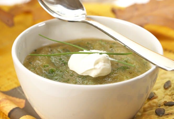 Gresskarsuppe med urter