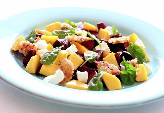 Rødbete- og kålrotsalat
