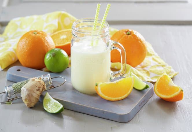 Appelsinsmoothie med ingefær