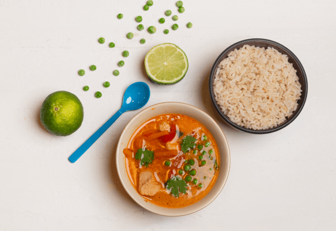 Mild thai curry med kylling