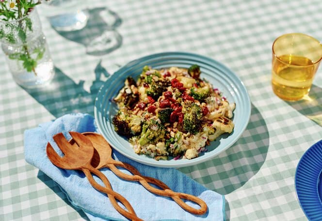 Kremet blomkål og brokkolisalat