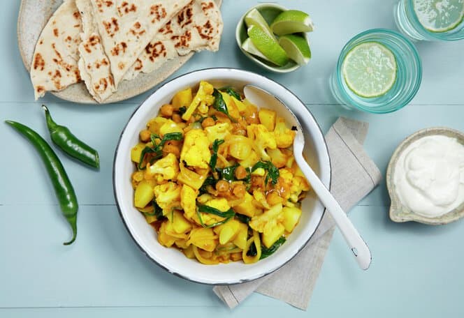 Indisk blomkål-curry