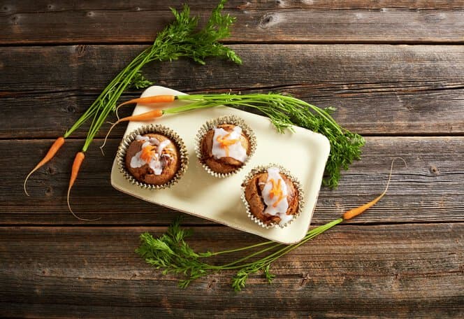 Gulrotmuffins