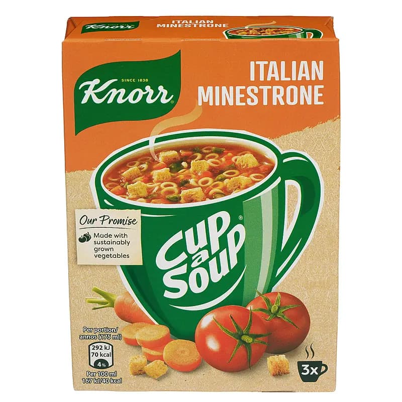 Cup a soup 3-pk, Minestrone, Knorr