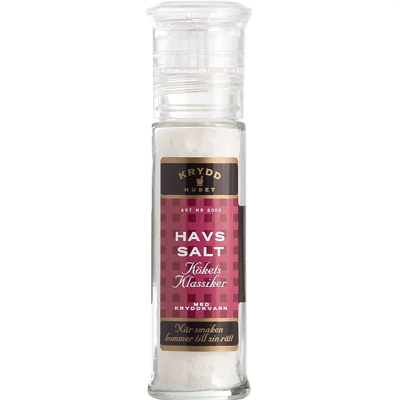 Havsalt m/kvern Kryddhuset 100 g, med kvern