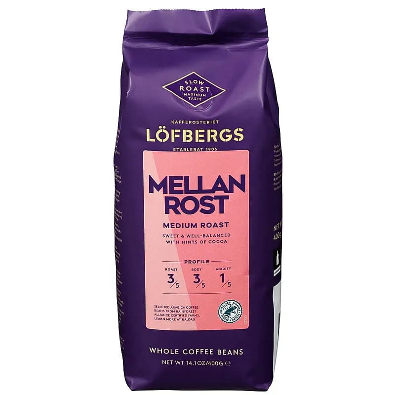 Kaffebønner 400 g Mellanrost Löfbergs
