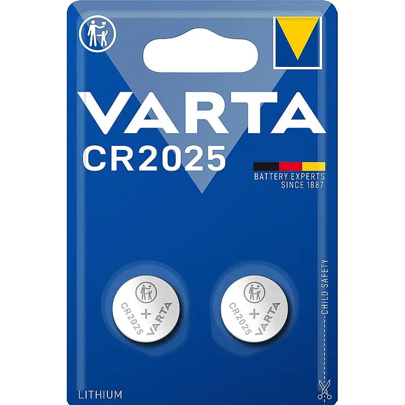 Knappcellebatteri 2-Pk CR2025 Varta