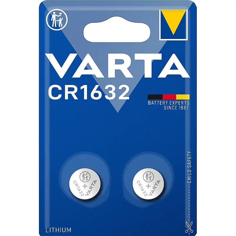 Knappcellebatteri 2-Pk CR1632 Varta