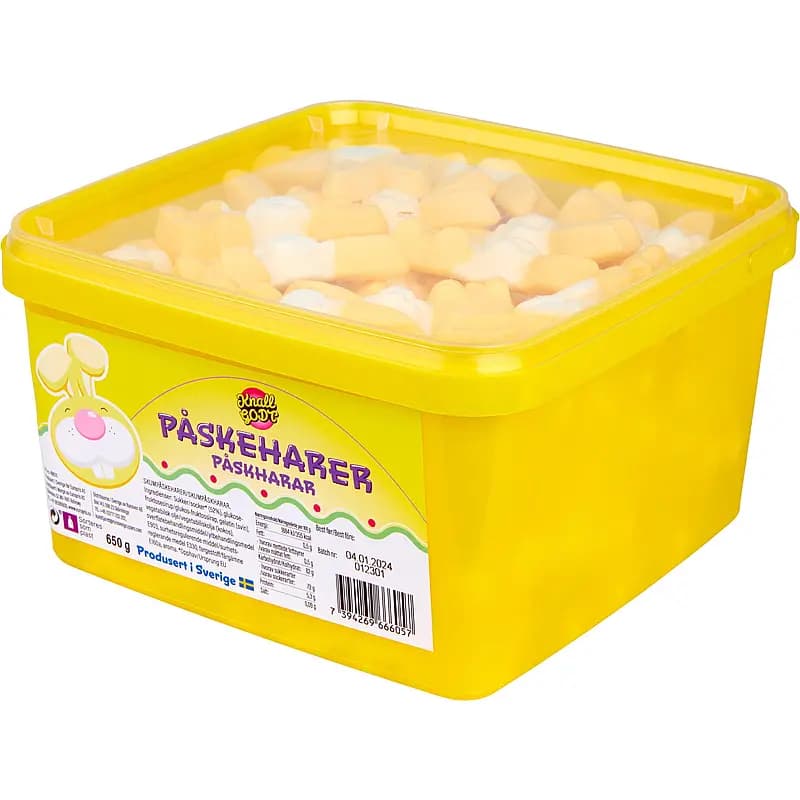 Påskeharer skum 650 g