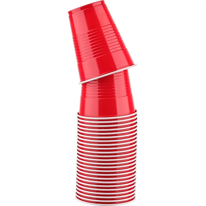 Red party cup 25 stk 250 ml