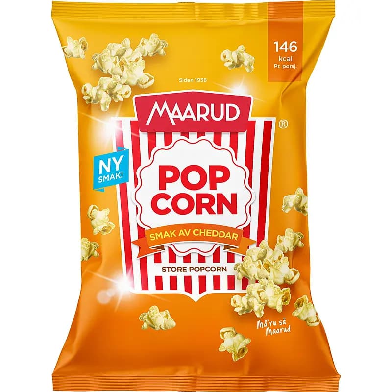 Popcorn 75 g cheddar, Maarud