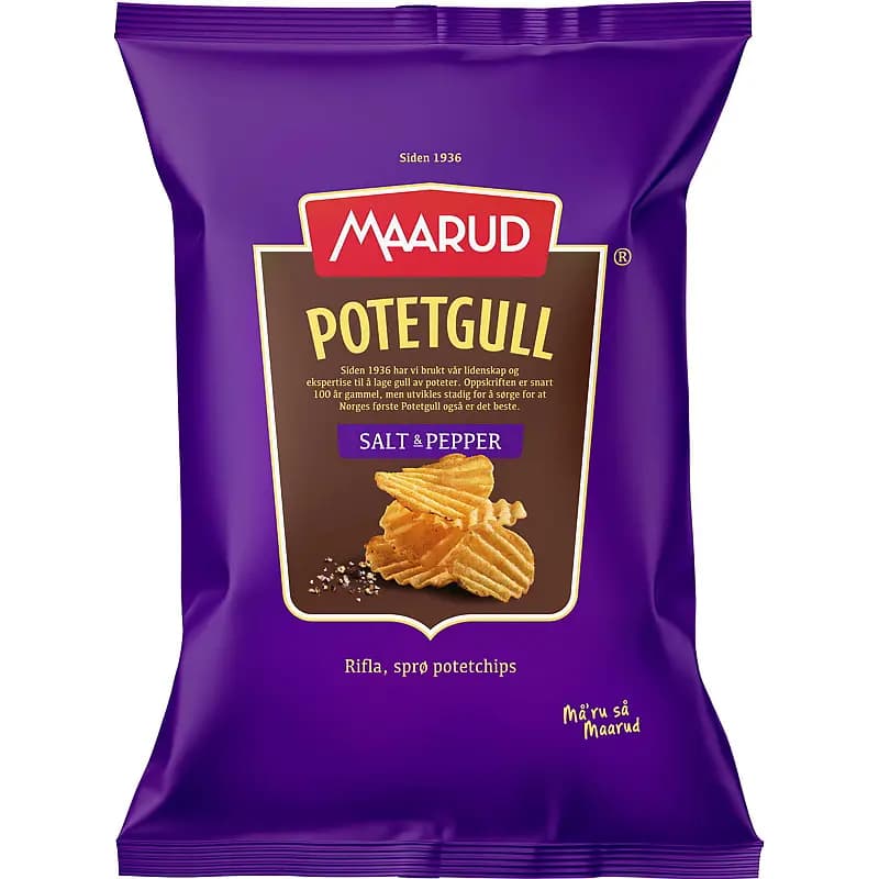 Potetgull 250 g Salt & pepper Maarud