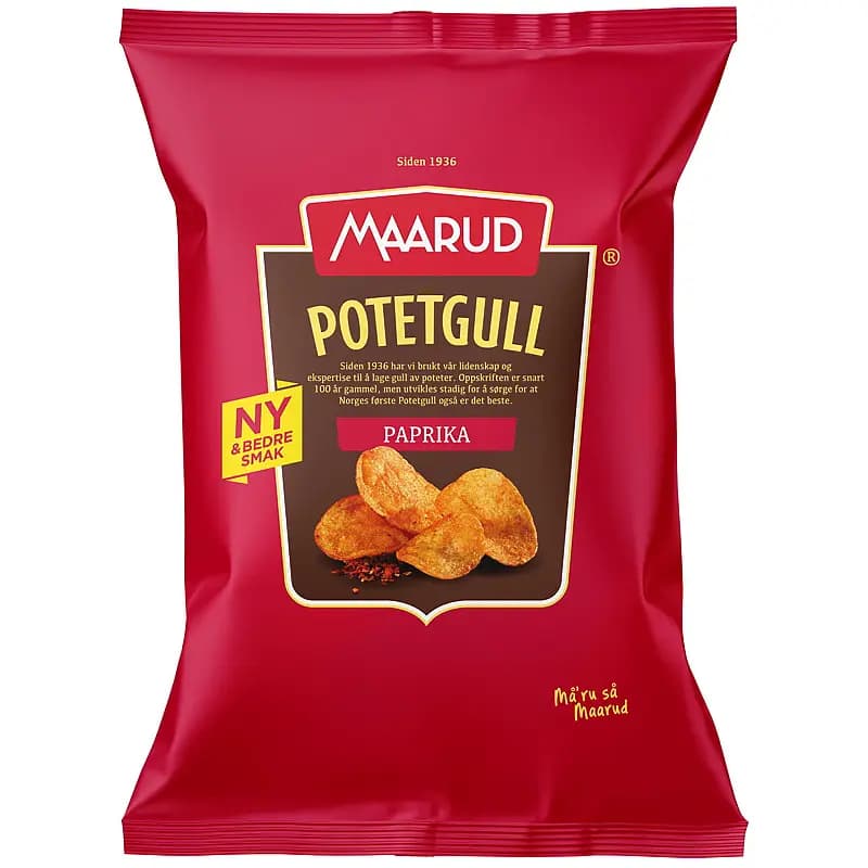 Potetgull 250 g Paprika Maarud
