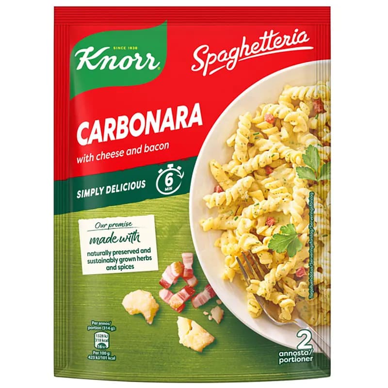 Pastarett 154 g Carbonara Knorr