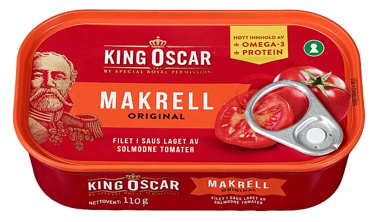 MAKRELLFILET I TOMAT 110 g King Oscar