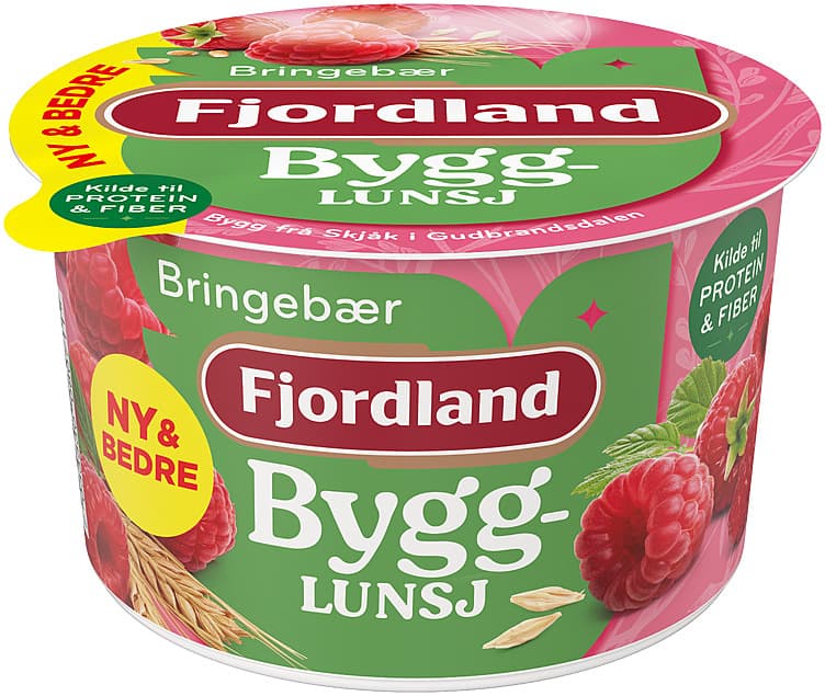 BYGGLUNSJ 150 g bringebær fjordland