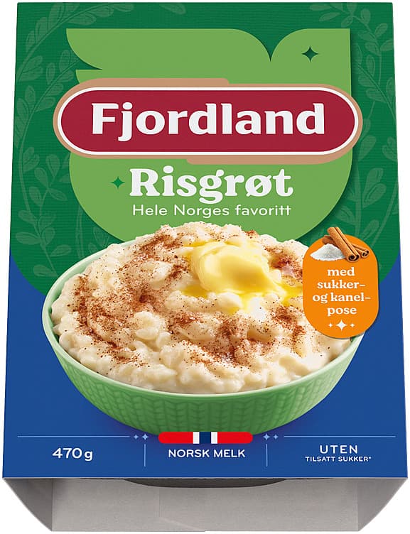 RISGRØT SUKKER/KANEL 470 g Fjordland