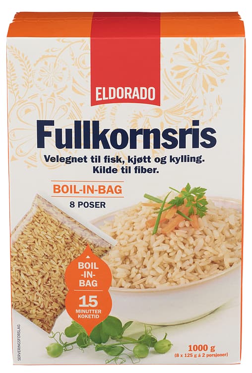 ELDORADO FULLKORNRIS 1 kg boil in bag