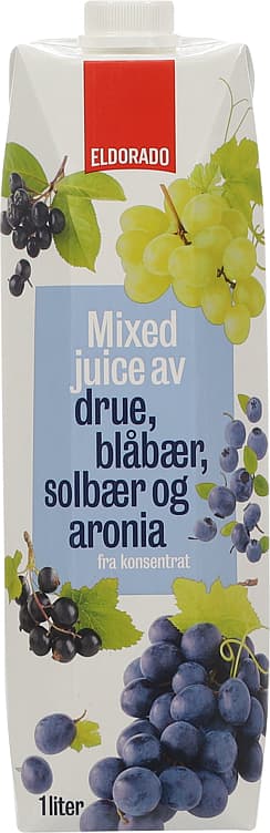 JUICE M/DRUER/BLÅBÆR 1 l Eldorado