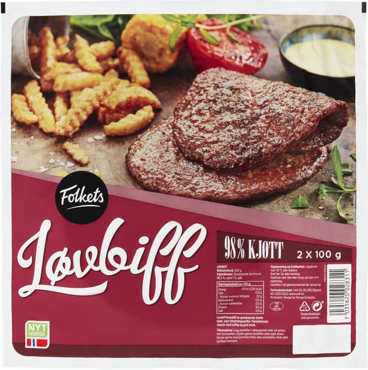 LØVBIFF 2 x 100 g folkets