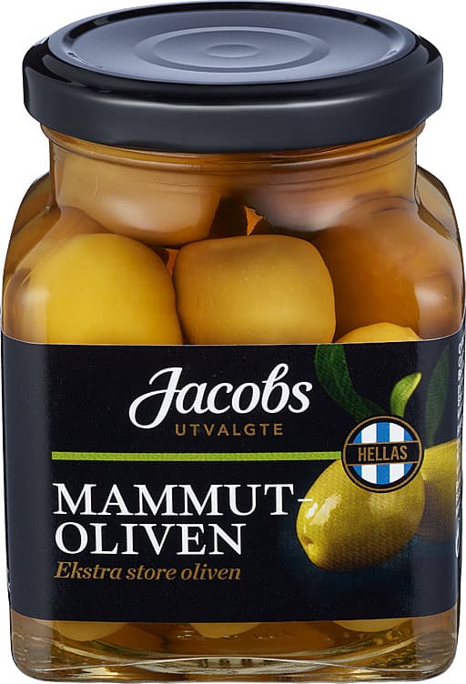 OLIVEN MAMUT GRØNNE 300 G JACOBS UTVALGTE